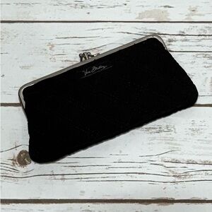 Elegant Black Quilted Women's Clutch